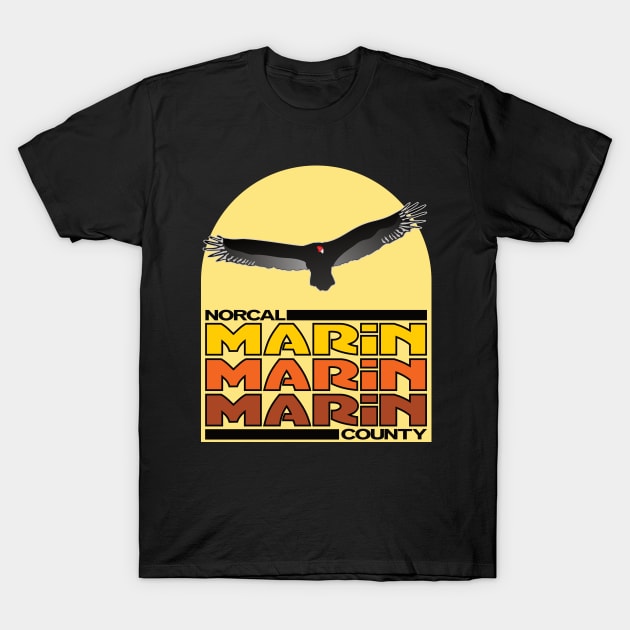 Marin County, California T-Shirt by Fairview Design